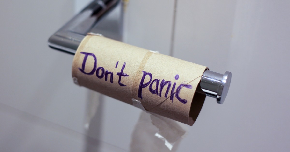 Don’t panic! (An empty toilet roll) (Source: Unsplash/jasmin_sessler)
