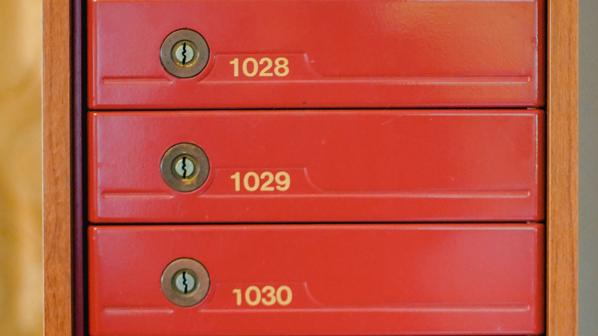 Decorative: image of postboxes to illustrate moving files
